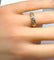 Bague 50 Bague en or jaune 18 carats sertie de diamants 58 Facettes AB680