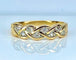Bague 50 Bague en or jaune 18 carats sertie de diamants 58 Facettes AB680