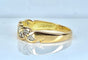 Bague 50 Bague en or jaune 18 carats sertie de diamants 58 Facettes AB680