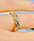 Bague 50 Bague en or jaune 18 carats sertie de diamants 58 Facettes AB680