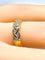 Bague 50 Bague en or jaune 18 carats sertie de diamants 58 Facettes AB680