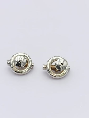 Boucles d'oreilles Hermès Croisette - Boucles d’oreilles en argent 58 Facettes GENV/450