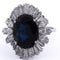 Bague 52 Bague vintage en or 18 ct avec saphir et diamants 58 Facettes AN577 '(00619)