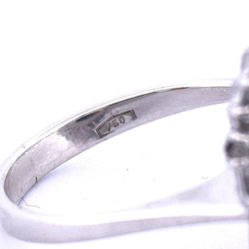Bague 52 Bague vintage en or 18 ct avec saphir et diamants 58 Facettes AN577 '(00619)