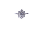 Bague 54 Bague marguerite en or blanc 18K et diamants 58 Facettes DV-55-marg.dt