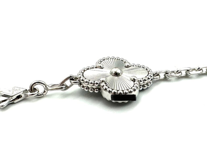 Bracelet Van Cleef & Arpels Vintage Alhambra - Bracelet en or blanc 18K 58 Facettes VCA Bracelet