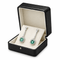 Boucles d'oreilles Boucles d'oreilles longues en or blanc 18k, émeraudes et diamants 58 Facettes 50431