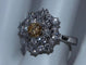 Bague 54 Bague en or blanc tendance Orange Diamond 58 Facettes BA-33