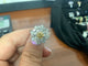 Bague 54 Bague en or blanc tendance Orange Diamond 58 Facettes BA-33