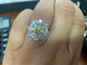 Bague 54 Bague en or blanc tendance Orange Diamond 58 Facettes BA-33