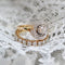 Bague 53 Bague ancienne tourbillon en or jaune 18 carats et platine, diamants 58 Facettes 22-057-53