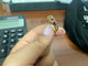 Bague 55 Bague demi alliance rubis ovales 58 Facettes BA-55