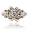 Bague 57 Bague vintage dôme en or blanc 18 carats et diamants 58 Facettes 20-179A-57