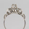 Bague 57 Bague vintage dôme en or blanc 18 carats et diamants 58 Facettes 20-179A-57