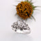 Bague 57 Bague vintage dôme en or blanc 18 carats et diamants 58 Facettes 20-179A-57