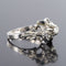 Bague 57 Bague vintage dôme en or blanc 18 carats et diamants 58 Facettes 20-179A-57