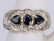 Bague 56 Bague Art déco Saphirs, Perle et Diamants en or jaune 58 Facettes BA-1234