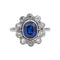 Bague 55 Bague Platine Saphir, Diamant 58 Facettes 4836937CN