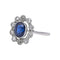 Bague 55 Bague Platine Saphir, Diamant 58 Facettes 4836937CN