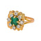 Bague 49 Bague Or jaune Emeraude, Diamant 58 Facettes 4937790RV