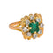 Bague 49 Bague Or jaune Emeraude, Diamant 58 Facettes 4937790RV
