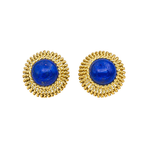 Boucles d'oreilles Boucles d'oreilles Or jaune Lapis lazuli 58 Facettes 4937392RV