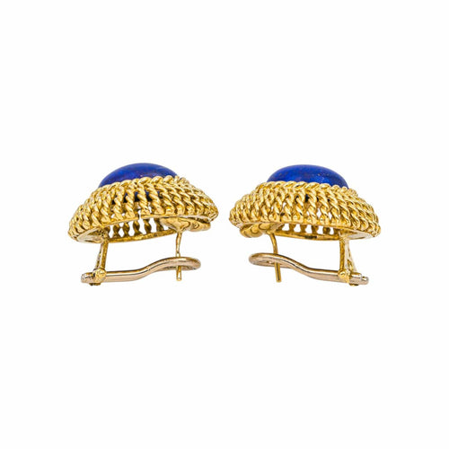 Boucles d'oreilles Boucles d'oreilles Or jaune Lapis lazuli 58 Facettes 4937392RV