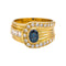 Bague 53 Bague Or jaune Saphir, Diamant 58 Facettes 4931992CN