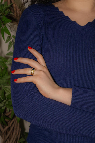 Bague 53 Bague Or jaune Saphir, Diamant 58 Facettes 4931992CN