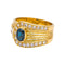 Bague 53 Bague Or jaune Saphir, Diamant 58 Facettes 4931992CN