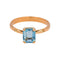 Bague 49 Bague Or rose Aigue-marine 58 Facettes 5018771RV