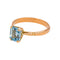 Bague 49 Bague Or rose Aigue-marine 58 Facettes 5018771RV