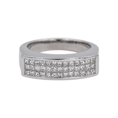 Bague 53 Bague Or blanc Diamant 58 Facettes 5109073CN