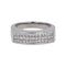 Bague 53 Bague Or blanc Diamant 58 Facettes 5109073CN