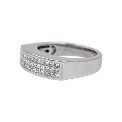 Bague 53 Bague Or blanc Diamant 58 Facettes 5109073CN