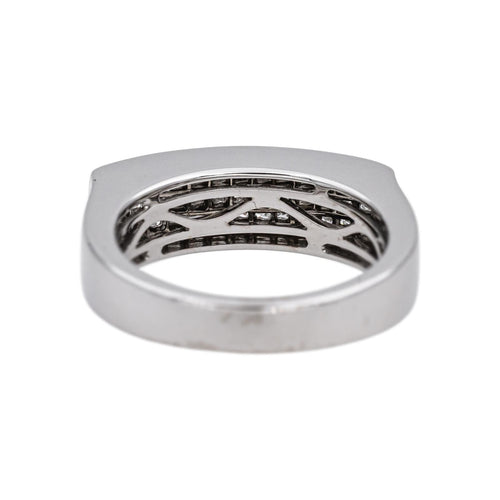 Bague 53 Bague Or blanc Diamant 58 Facettes 5109073CN