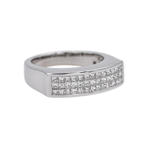 Bague 53 Bague Or blanc Diamant 58 Facettes 5109073CN