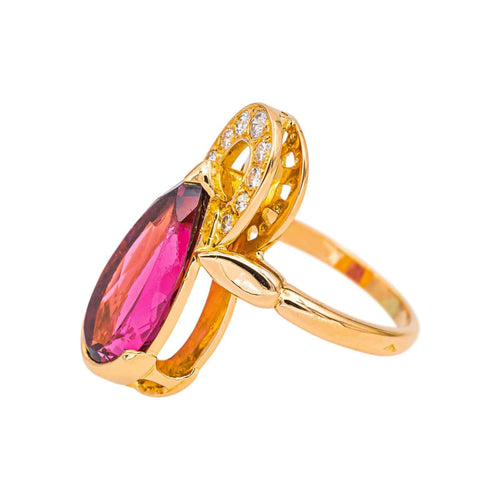 Bague 54 Bague  Tourmaline, Diamant 58 Facettes 5063528CN