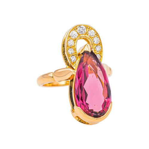 Bague 54 Bague  Tourmaline, Diamant 58 Facettes 5063528CN