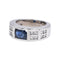 Bague 54 Bague Or blanc Saphir, Diamant 58 Facettes 5106091CN