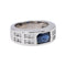 Bague 54 Bague Or blanc Saphir, Diamant 58 Facettes 5106091CN