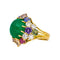 Bague 51 Bague Cocktail Or jaune Emeraude, Corindon, Diamant 58 Facettes 5163617CN