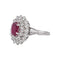 Bague 52 Bague Or blanc Rubis, Diamant 58 Facettes 5163618CN