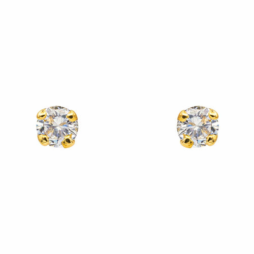 Boucles d'oreilles Boucles d'oreilles Puces Or jaune Diamant 58 Facettes 5177685RV