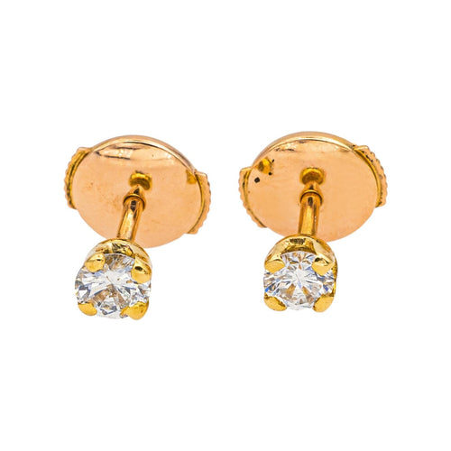 Boucles d'oreilles Boucles d'oreilles Puces Or jaune Diamant 58 Facettes 5177685RV