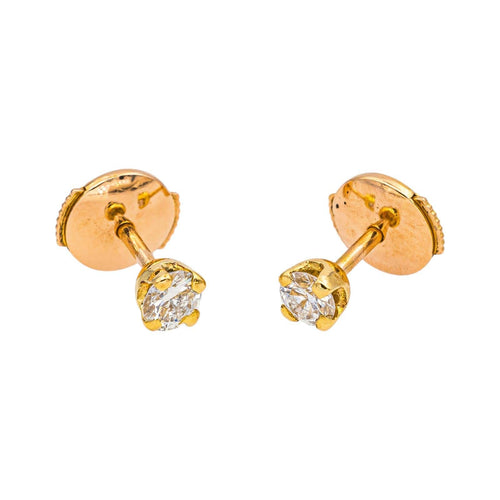 Boucles d'oreilles Boucles d'oreilles Puces Or jaune Diamant 58 Facettes 5177685RV