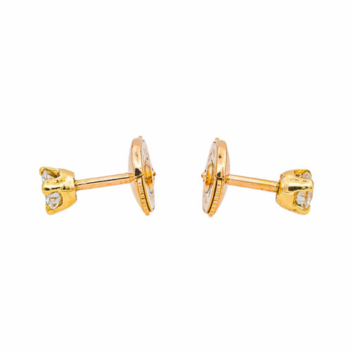 Boucles d'oreilles Boucles d'oreilles Puces Or jaune Diamant 58 Facettes 5177685RV
