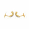 Boucles d'oreilles Boucles d'oreilles Demi-créoles  Or jaune, Or blanc Diamant 58 Facettes 5177687RV