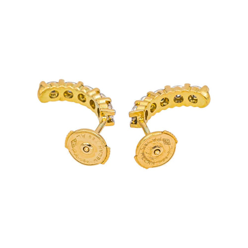 Boucles d'oreilles Boucles d'oreilles Demi-créoles  Or jaune, Or blanc Diamant 58 Facettes 5177687RV