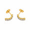 Boucles d'oreilles Boucles d'oreilles Demi-créoles  Or jaune, Or blanc Diamant 58 Facettes 5177687RV